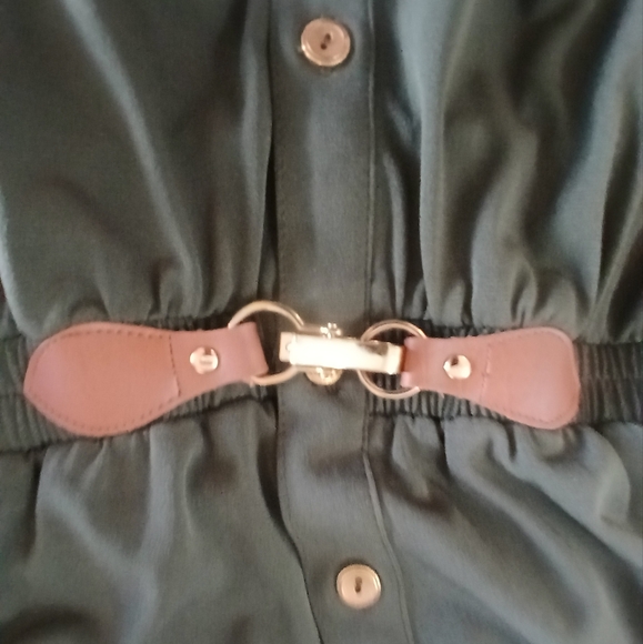 Always Indigo PXL Army Green Dress - Picture 5 of 10